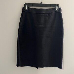 J.Crew Black Pencil Skirt | Classic Workwear | Minimalist | Size 0 Petit